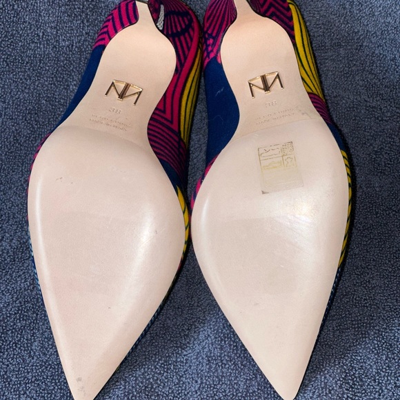 Tamara Mellon Vamp Multi Color Fabric Pump - Picture 2 of 7